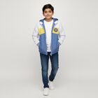 Boys Bright Yellow Hooded Casual Jacket, पीला, small image number null