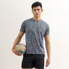 Men's Dark Slate Blue Crew Neck Drifit Tee Shirt, गहरा नीला, small image number null