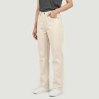 Women's White Straight Fit Classic Jeans, Off White, small