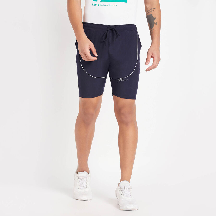 Cut & Sew Bermuda, Navy Blue, large image number null