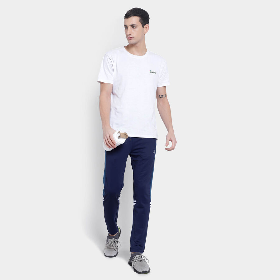 Cut & Sew Track Pants, Navy Blue, large image number null