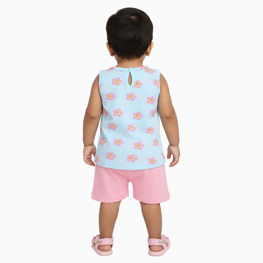 Infants' Short Set, Aqua, large image number null