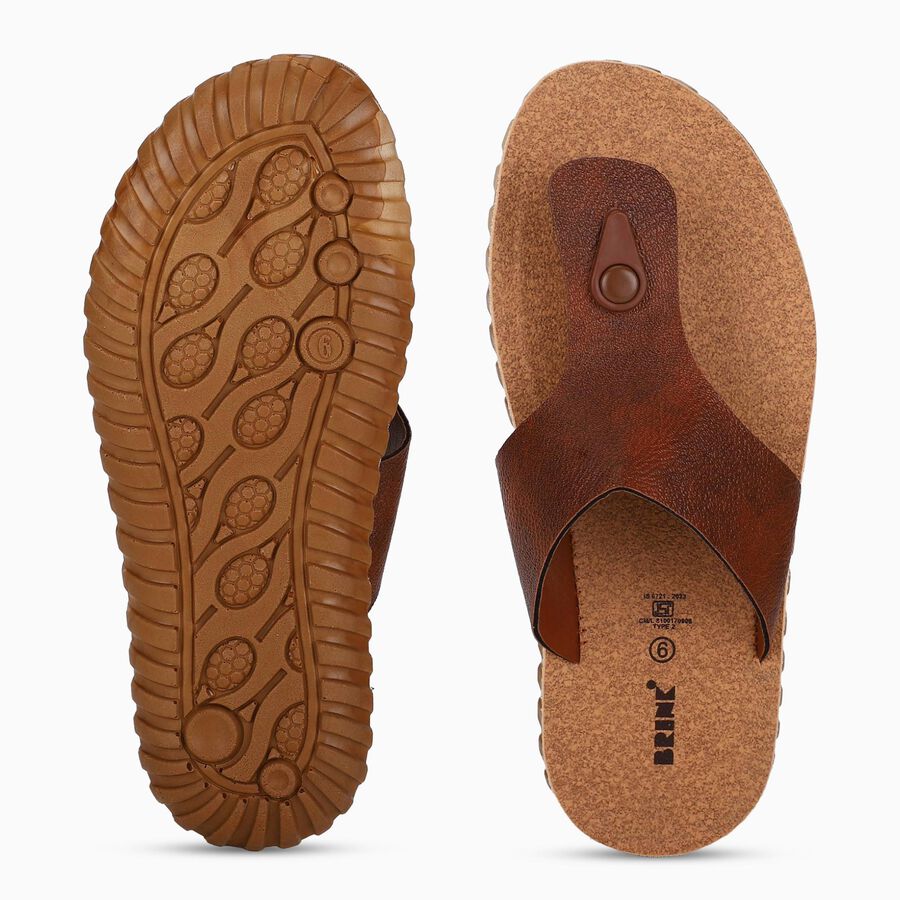 Men's Sandal, Brown, large