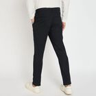Men's Slim Fit Casual Trousers, Black, small image number null