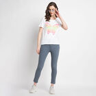 Cotton Solid Round Neck T-Shirt, White, small image number null