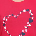 Ladies' Round Neck T-Shirt , रानी (फ्यूशिया), small image number null