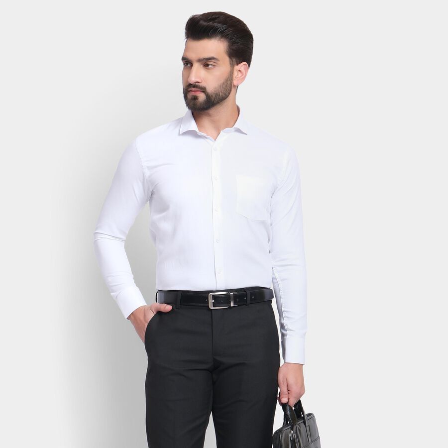 Men's Formal Shirt , White, large image number null