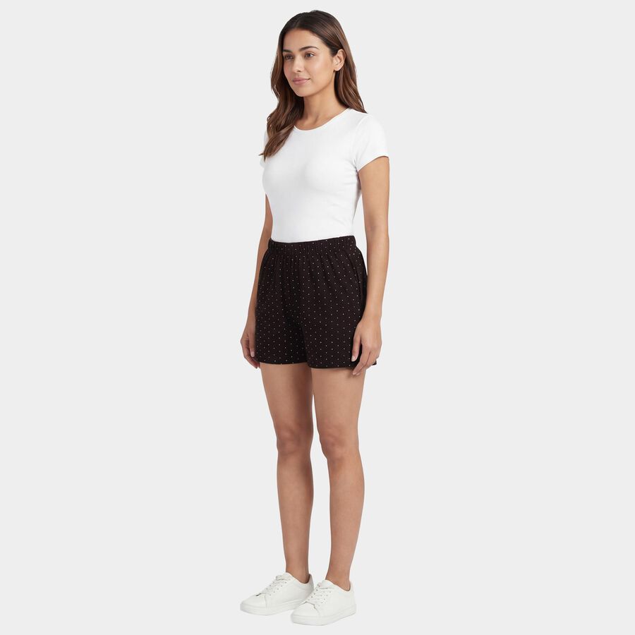 Women's Brown Regular Fit Drawstring Shorts, Brown, large