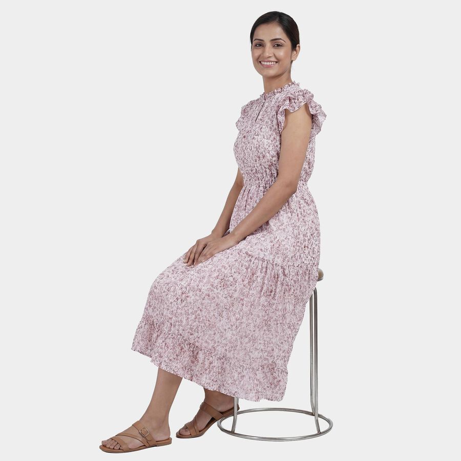 Women's Red A-Line Dress, Red, large