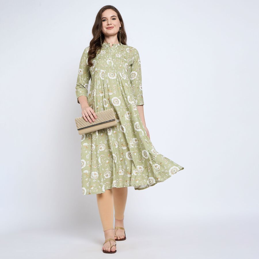 Ladies' Kurta, Light Green, large image number null