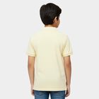 Boys' Yellow Round Neck Casual T-Shirt, पीला, small