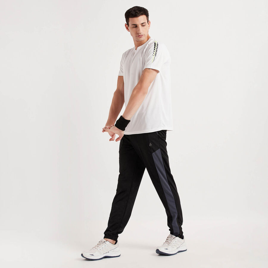 Cut & Sew Track Pants, Black, large image number null