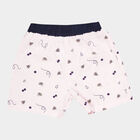 Infants Cotton Printed Half Pant, Pink, small image number null