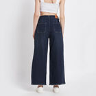 Mid Rise Flared Jeans, Dark Blue, small image number null