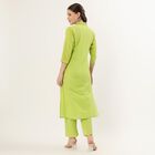 Women's Light Sage Green 100% Cotton Printed Ethnic Set, हल्का हरा, small