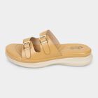 Women Beige Buckle Strap Casual Sandals, Beige, small image number null