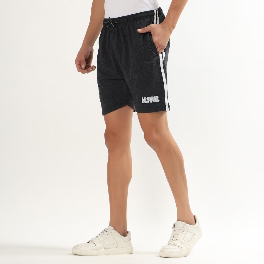 Men's Regular Fit Basic Bermuda Shorts, Charcoal, large image number null