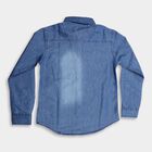Boy's Casual Shirt , Mid Blue, small image number null