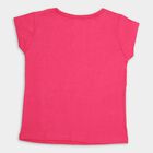 Girls' 100% Cotton T-Shirt , रानी (फ्यूशिया), small image number null