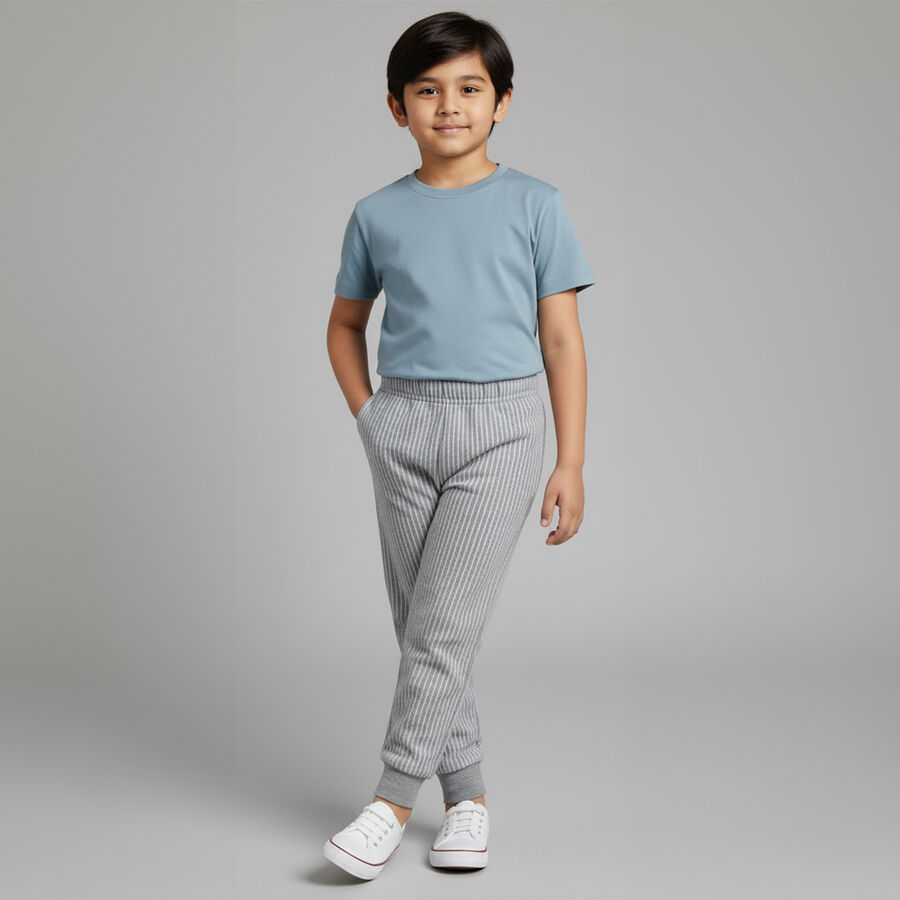 Boys' Thermal Lower, मिश्रित मध्यम ग्रे, large image number null