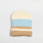 Women's Light Blue Striped Beanie Cap, हल्का नीला, small