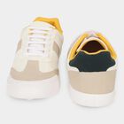 Men's Rich Eggshell White Lace-Up Casual Shoes, White, small