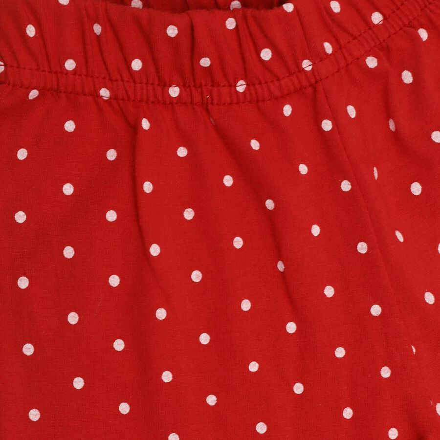 Girls' 100% Cotton Capri Set, White, large image number null