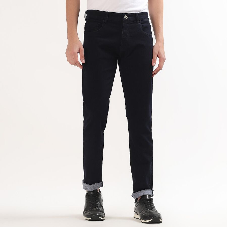 Men's Slim Fit Jeans, Dark Blue, large