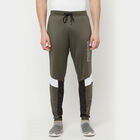 Cut & Sew Slim Track Pants, Olive, small image number null