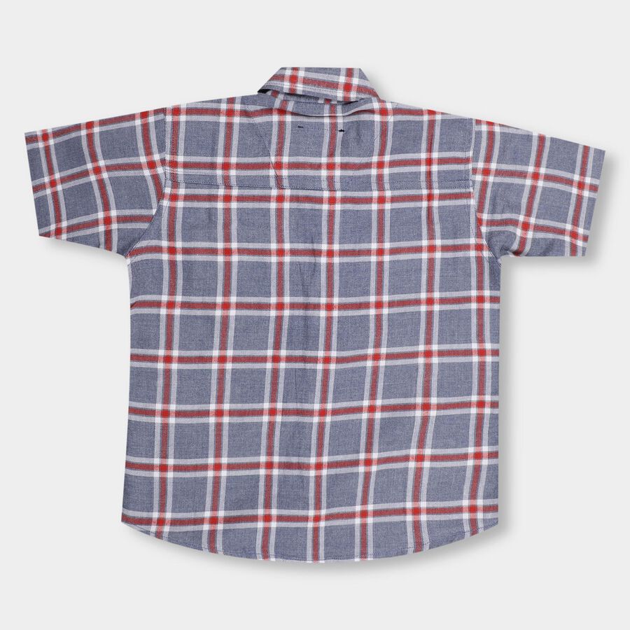 Boys' Casual Shirt, हल्का ग्रे, large image number null