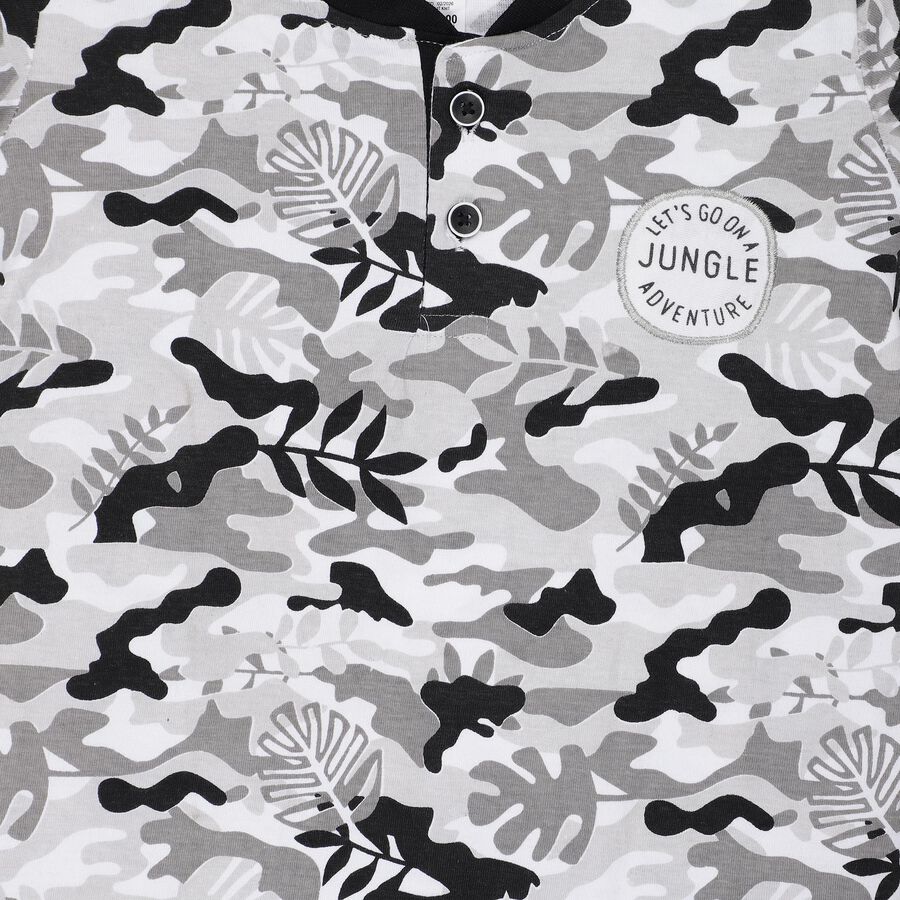 Boys' Knit Baba Suit, हल्का ग्रे, large