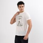 Men's Round Neck Half Sleeves T-Shirt, White, small image number null