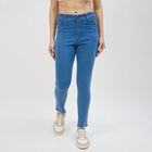 Women's Slim Fit Classic Jeans, मध्यम नीला, small