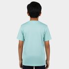 Boys' Half Sleeves T-Shirt, एक्वा, small