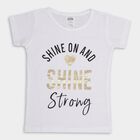 Girls' 100% Cotton T-Shirt , सफ़ेद, small image number null