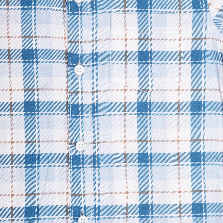 Boys' 100% Cotton Casual Shirt , Off White, large image number null