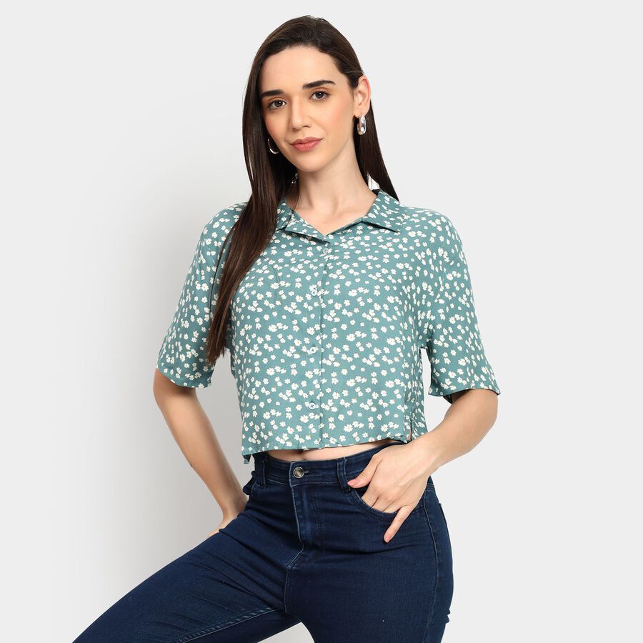 Ladies' Shirt, हल्का हरा, large image number null