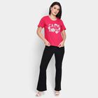 Ladies' 100% Cotton Round Neck T-Shirt , Fuchsia, small image number null