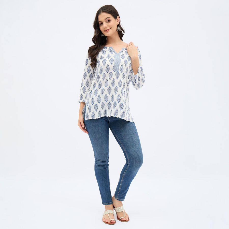 Ladies'Kurti, रॉयल ब्लू, large image number null