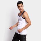 Men's 100% Cotton Gym T-Shirt, White, small image number null