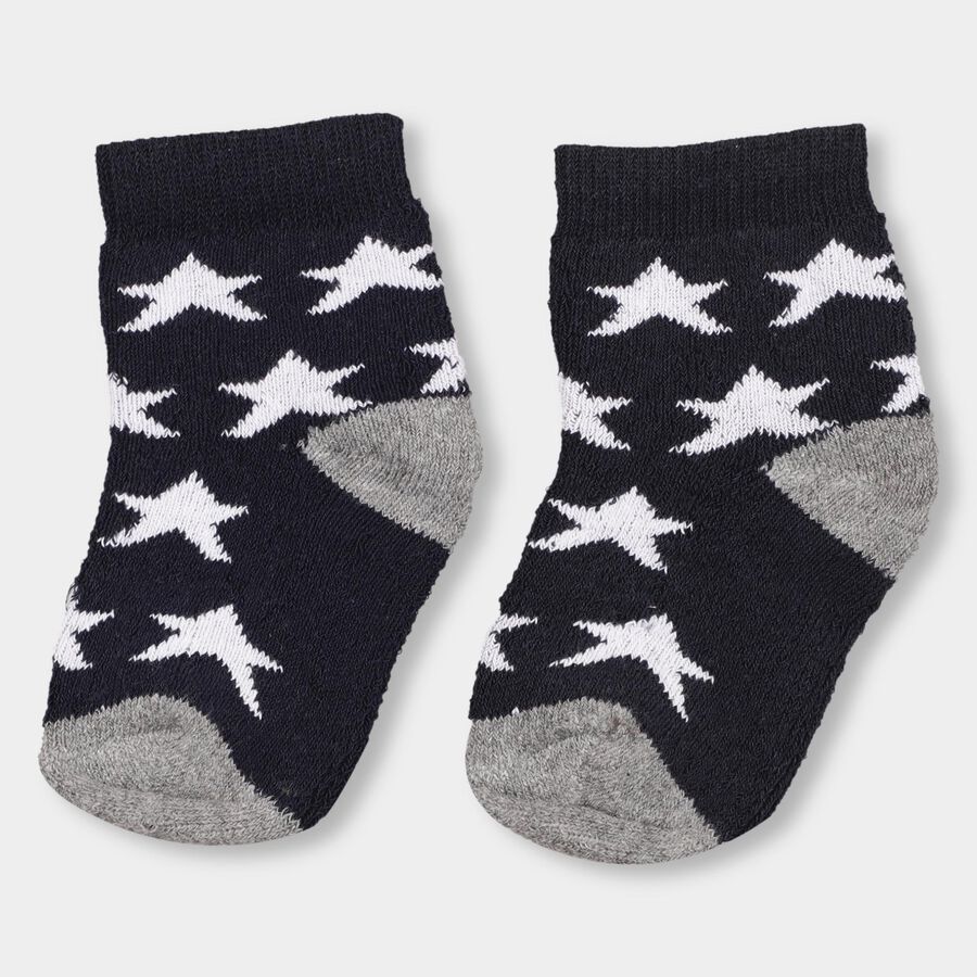 Infants' Socks (Pack of 2), Navy Blue, large