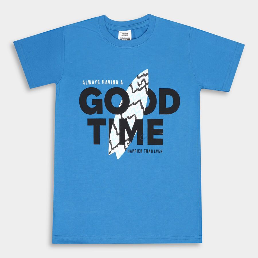 Boys' T-Shirt, Royal Blue, large image number null