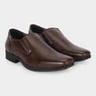 Men's Brown Slip-On Loafer Formal Shoes, Brown, small
