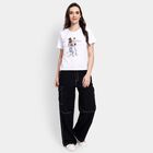 Ladies' 100% Cotton Jeans, काला, small image number null