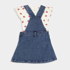 Infants Printed Skirt Top Set, Yellow, small image number null