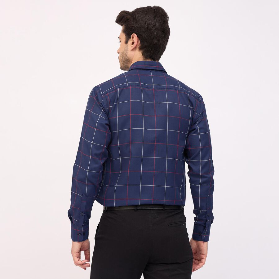 Men's Formal Shirt, Navy Blue, large image number null