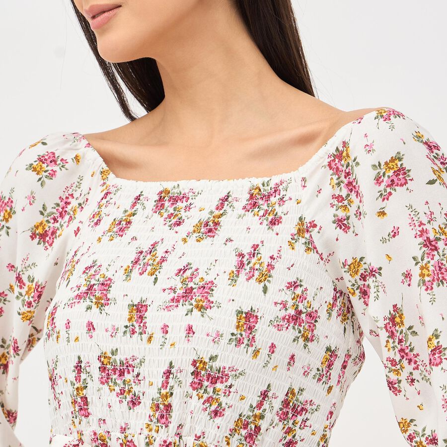 Ladies' Empire Dress, Off White, large image number null
