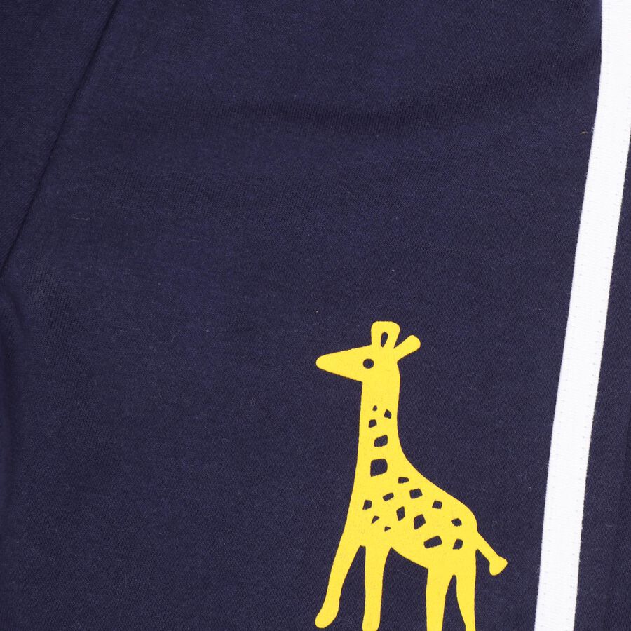 Boys' 100% Cotton Knit Baba Suit , Navy Blue, large image number null