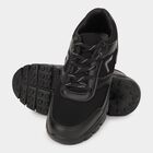Men's Jet Black Lace-Up Sports Shoes, काला, small