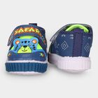 Boys' Blue Velcro Casual Sneakers, नीला, small